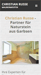 Mobile Screenshot of naturstein-russe.de