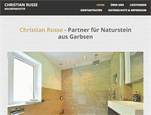 Tablet Screenshot of naturstein-russe.de